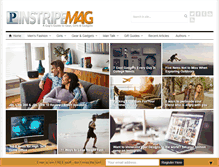 Tablet Screenshot of pinstripemag.com